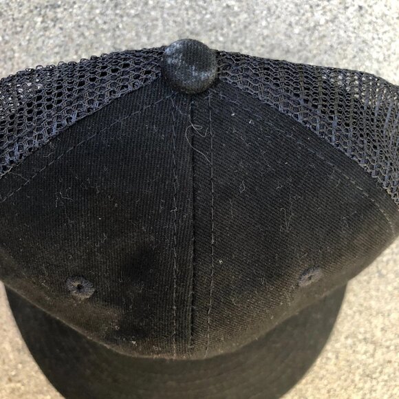 APOLLO USA Letter A Trucker Hat Men's Snapback Adjustable Cap Black - Picture 4 of 6